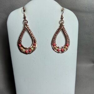Elegant Copper Teardrop Earrings